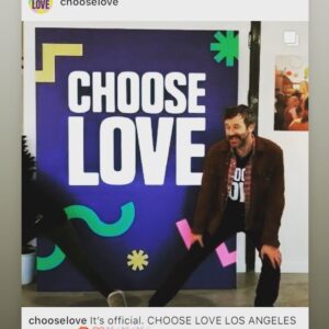 Chris O'Dowd Instagram - I’ll be volunteering at the @chooselove shop in LA from 3pm today if anyone’s around. Melrose & La Cienega. 💚