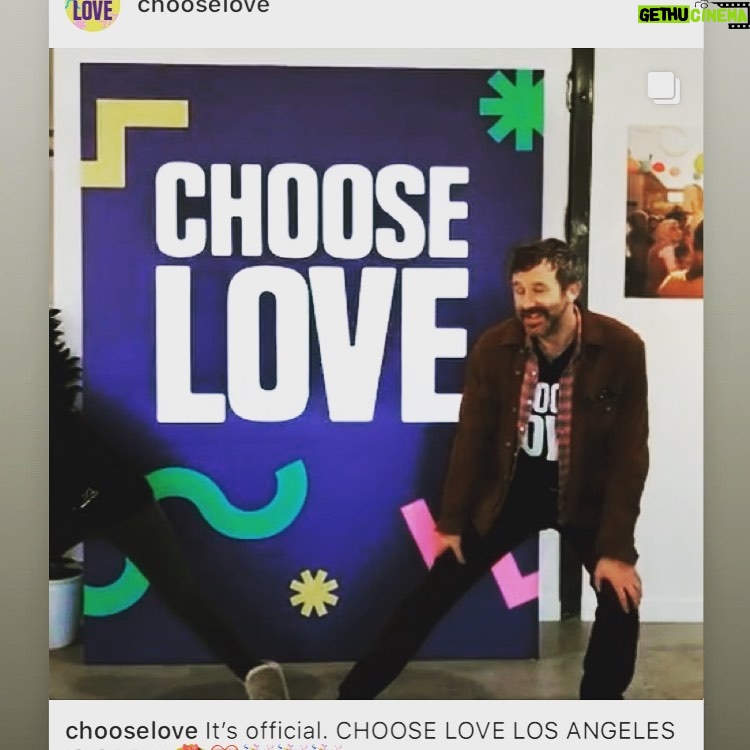 Chris O'Dowd Instagram - I’ll be volunteering at the @chooselove shop in LA from 3pm today if anyone’s around. Melrose & La Cienega. 💚