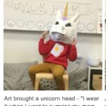 Chris O’Dowd Instagram – So I don’t really post about our kids, but this week our 4-year-old had to bring in something beginning with the letter ‘U’ and now this is a photo we have.