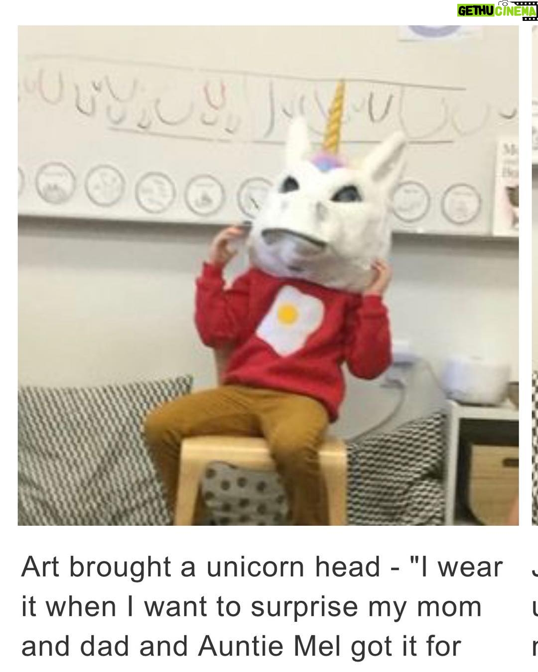 Chris O'Dowd - 8.4K Likes - So I don’t really post about our kids, but this week our 4-year-old had to bring in something beginning with the letter ‘U’ and now this is a photo we have.
