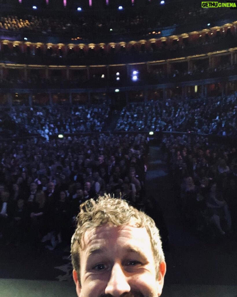 Chris O'Dowd Instagram - Premiere of Mary Poppins last night at the the Royal Albert Hall last night was 🔥❤️🤩 It really is an incredible achievement of a film. Genuinely heart warming. Managed to sneak a selfie from the stage.