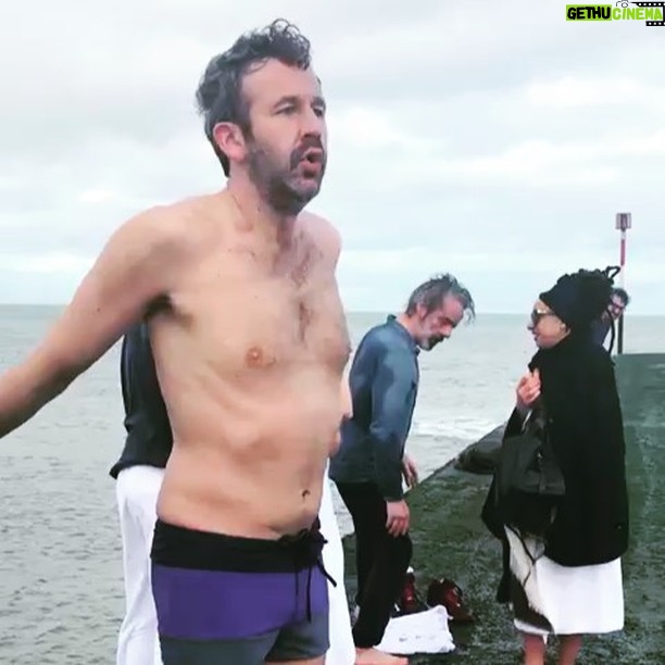 Chris O'Dowd Instagram - Unlike the ladies in there, I made the mistake of going in the ‘cold’ bit of the sea.