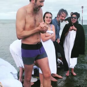 Chris O'Dowd Instagram - Rare sighting of the Margate manfish. Will he jump tho?!