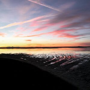 Chris O'Dowd Instagram - Sunrise at the Salt flats in Utah.
