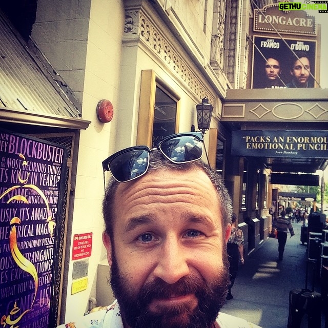 Chris O'Dowd Instagram - Leaving the Longacre Theatre for the last time. What a bloody great time we had. I'll miss you #MiceAndMen