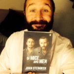 Chris O’Dowd Instagram – I’m in the cover of one of my favourite books of all time. #NotWorthy #Steinbeck