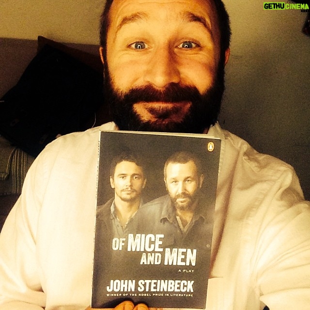 Chris O'Dowd Instagram - I'm in the cover of one of my favourite books of all time. #NotWorthy #Steinbeck