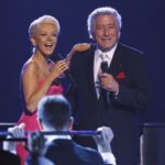 Christina Aguilera Instagram - Saddened by the loss of a true music icon, Tony Bennett. Tony's immense contributions to the industry will forever resonate with us all. Cherishing the memories of our personal collaborations. His voice, his talent, and his passion for music will never be forgotten 🤍