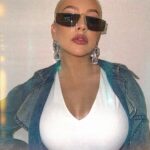 Christina Aguilera Instagram - 🩵