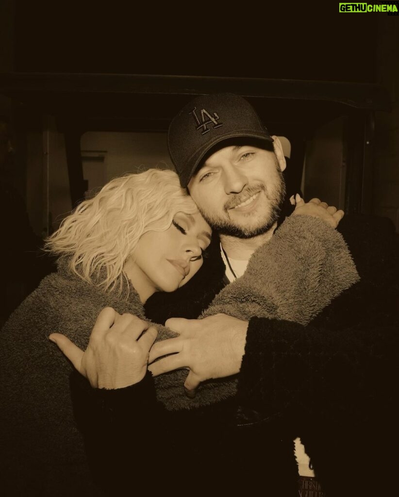 Christina Aguilera Instagram - 14 Valentines spent together this 14th, today❣️ Love riding out life’s adventures w/ you by my side💋