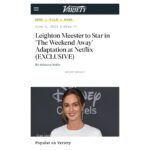 Christina Wolfe Instagram - Thrilled to be a part of this exciting film based on @sarahaldersonauthor’s gripping novel! #TheWeekendAway @netflix 🍿 . . #Netflix #variety #kimfarrant #leightonmeester #lukenorris #ziadbakri