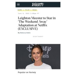 Christina Wolfe Instagram - Thrilled to be a part of this exciting film based on @sarahaldersonauthor’s gripping novel! #TheWeekendAway @netflix 🍿
.
.
#Netflix #variety #kimfarrant #leightonmeester #lukenorris #ziadbakri