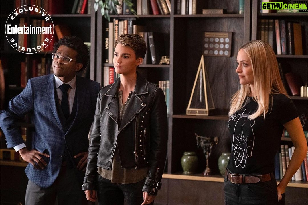 Christina Wolfe Instagram - Dream team! @rubyrose @camrusj. Ep 107 written by @natalieabrams and @carolinedries. Directed by @michaelallowitz 🦇❤️ @cwbatwoman