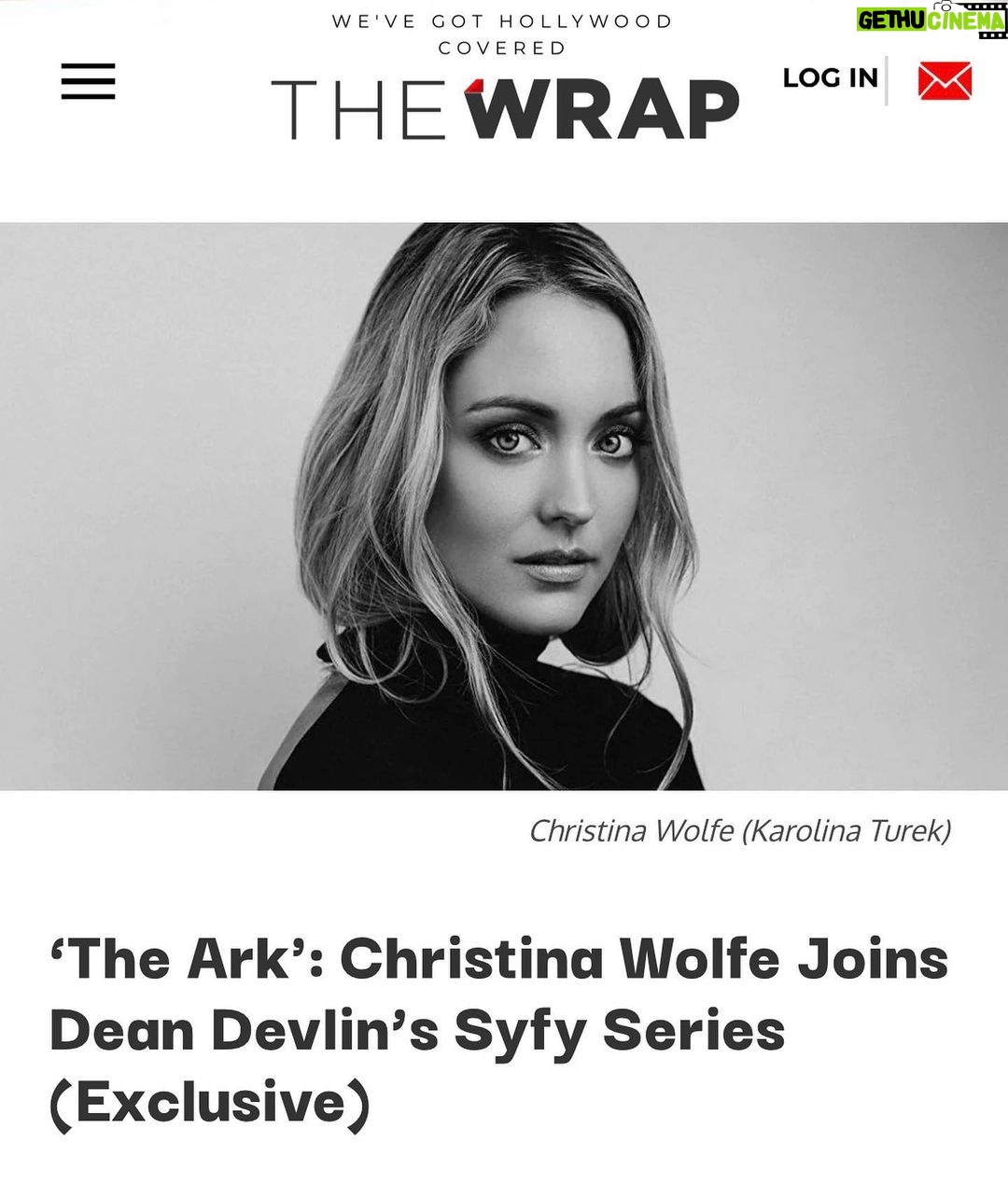 Christina Wolfe Instagram - Excited for this new adventure 🎬 #TheArk #DeanDevlin @syfy @thewrap