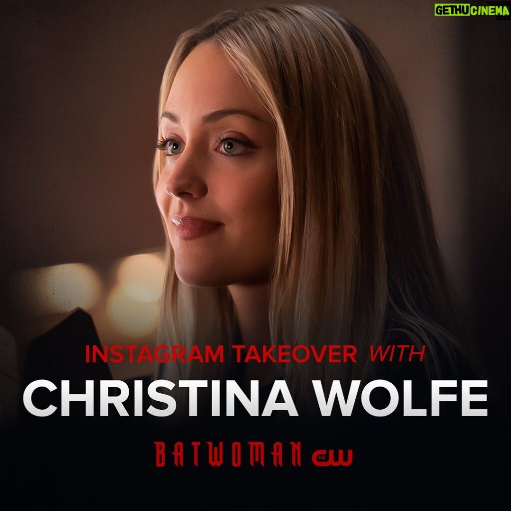 Christina Wolfe Instagram - I’ll be taking over the @cwbatwoman Instagram page tomorrow! Looking forward to answering your questions and having a good old chat 💃🦇