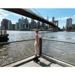 Christina Wolfe Instagram – New York ft Drew, Chris, comedy, Broadway, pasta and a pinstripe blazer New York, New York