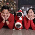 Christine Nguyen Instagram - Beyond precious! Robert, Mochi (top), Dumpling (bottom) and Yan. Look at those smiles! ❤️ #family #Houston