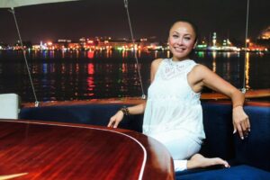 Christine Nguyen Instagram - Bright lights, summer nights.  Memories of the Turkish Coast. ⚓️⛵️