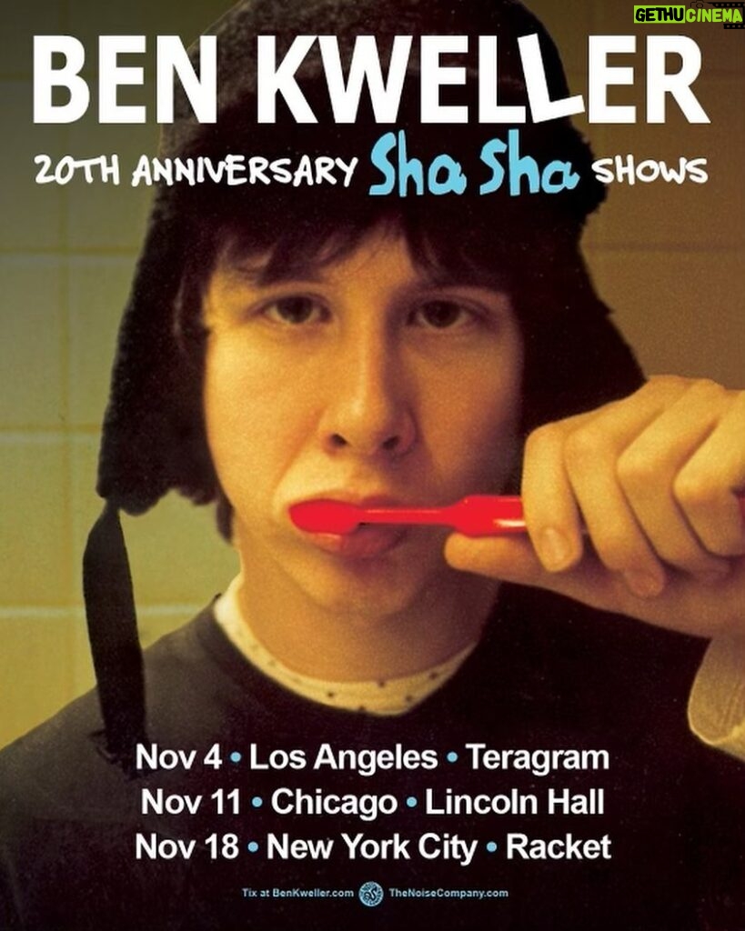 Christopher Mintz-Plasse Instagram - Beyond STOKED to be playing the 20th anniversary shows of SHA-SHA end of this year with the lègè @benkweller - And we’ll be at ACL THIS YEAR TOOOOO. Tickets to all shows in bio, go get em my sweets