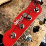 Christopher Mintz-Plasse Instagram - MY FIRST CUSTOM BASS BBS!! I have been playing right handed basses upside down for forever now, until I got linked up with the legend Viv over at @wilcockbasses - He made me a left handed body, with a right handed neck, E string on the bottom (as the lord intended) Now I’ll never stress about turning the volume knob down low during a live show. Cannot wait to rip this live with @colorvisionmusic and @benkweller !!! And the tone is warm n’ delicious. A dream bass PS thanks to the other lègè @timlefev for the introoo