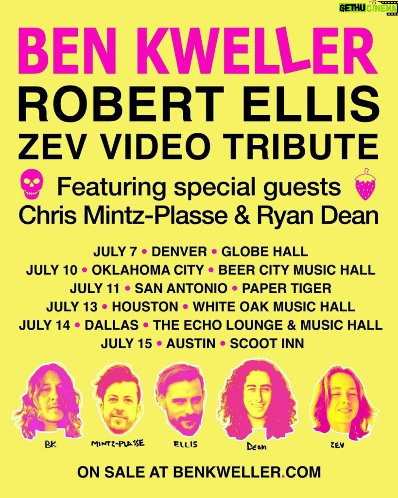 Christopher Mintz-Plasse Instagram - Hitting the road for a few shows with THE CREW @benkweller @robertellismusic @ryan___dean THIS JULY. We plan to rip the hardest we can in honor of Dorian Kweller. Please come and show as much love as you can. AND DANCE. LINK FOR TICKETS IN MY BIO
