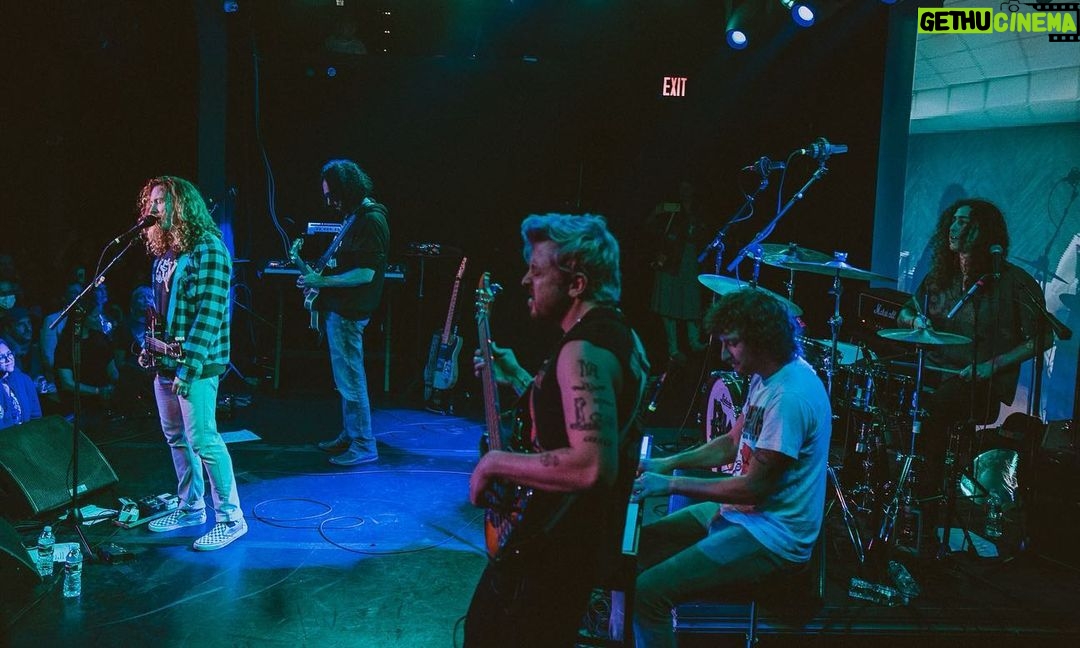 Christopher Mintz-Plasse Instagram - Well, I think this last Saturday in LA was the best show of music I’ve ever been a part of (except playing a tiny bar to a crowd of 7 people, half being my family) Celebrating @benkweller 20th anniversary of SHA SHA. With Mike Campbell of the Heartbreakers sitting in🤯🤯🤯🤯 (you can see a fukin heartbreaker tat on my arm) And to close it out with @alexandergreenwald and the OG Phantom Planet drummer Jason Schwartzman on drums, it’s just a magical night. A night I’ll probs never forget. IM JUST HAPPY TO BE HERE Photos by - @britt_bowman