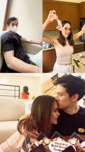 Cinta Laura Kiehl Instagram - Sakit berdua, dibawa happy aja. ✨