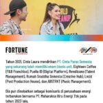 Cinta Laura Kiehl Instagram - Dia dulu acap kali diolok-olok karena mencampuradukkan bahasa Indonesia dan bahasa Inggris dengan aksen ‘bule’ ketika berbicara. Namun, Cinta Laura Kiehl, membuktikan kepada publik bahwa dia lebih besar dari ejekan tersebut. Sebagian besar sosok pada daftar 40 Under 40 ini, bersama pemimpin perusahaan terbaik Indonesia akan hadir dan berbagi ilmu dalam acara FORTUNE Indonesia Summit 2024 yang akan diselenggarakan pada 7 Maret 2024 di The Tribrata Darmawangsa, Jakarta. Majalah FORTUNE Indonesia bisa didapatkan melalui official store kami di Tokopedia atau toko buku Gramedia dan Periplus Bookstore. Dapatkan pula E-Magazine FORTUNE Indonesia melalui Gramedia Digital. Informasi lebih lanjut, hubungi kami melalui hello@fortuneidn.com atau 0821-1111-9442. #FORTUNEIndonesia #IDNMedia #DemocratizeInformation #FORTUNEIndonesia40under40 #CintaLauraKiehl