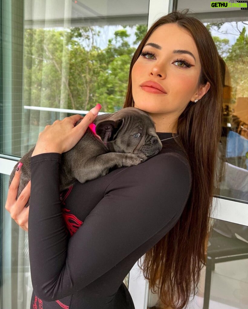 Cláudia Alende Instagram - me and a tiny creature 🥺 and (Sophie not happy about this post🐈)