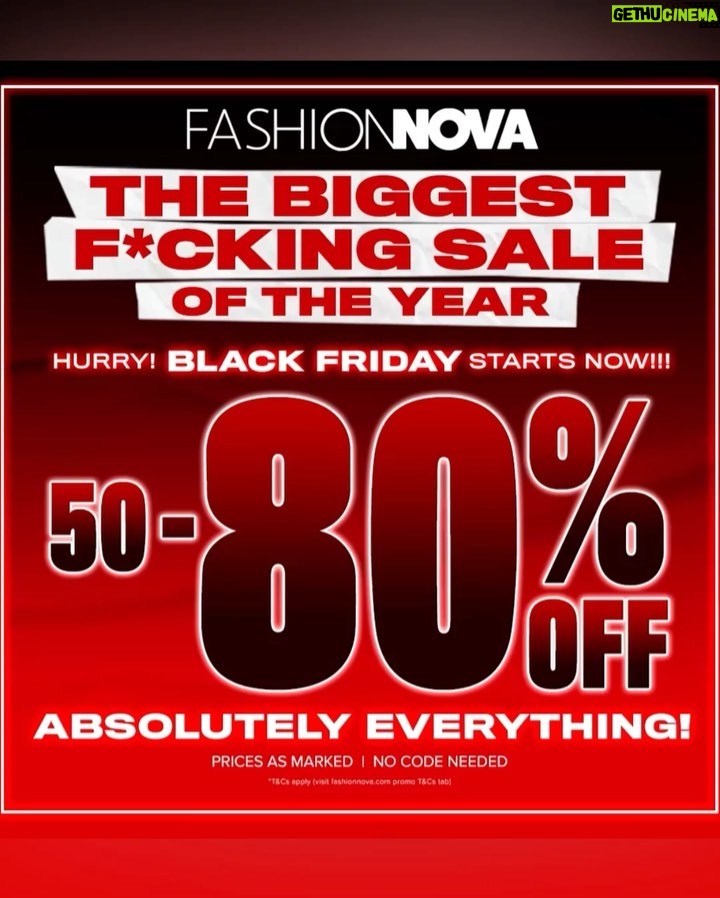Cláudia Alende Instagram - It’s @FashionNova ‘s BIGGEST SALE EVER... happening RN❗DON’T MISS 50% - 80% off EVERYTHING! Go to @FashionNova and DON’T MISS OUT!
