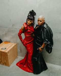 Claire Sulmers Instagram - #artbasel dispatch: even more fab photos have filed in from @teyanataylor ‘s 33rd birthday party @rickowensonline Miami featuring @nikkitaylor1234 @leomieanderson @tyrone_dylan @ecambage @lex_a_s @ash3nicole 💣 Cheers to #thebomblife #miamibeach baby🥂 📸 @insurgovisuals Look: @vchelabel / @kwameaduseionline #teyanataylor #rickowens #kwameadusei #clairesulmers Rick Owens Miami