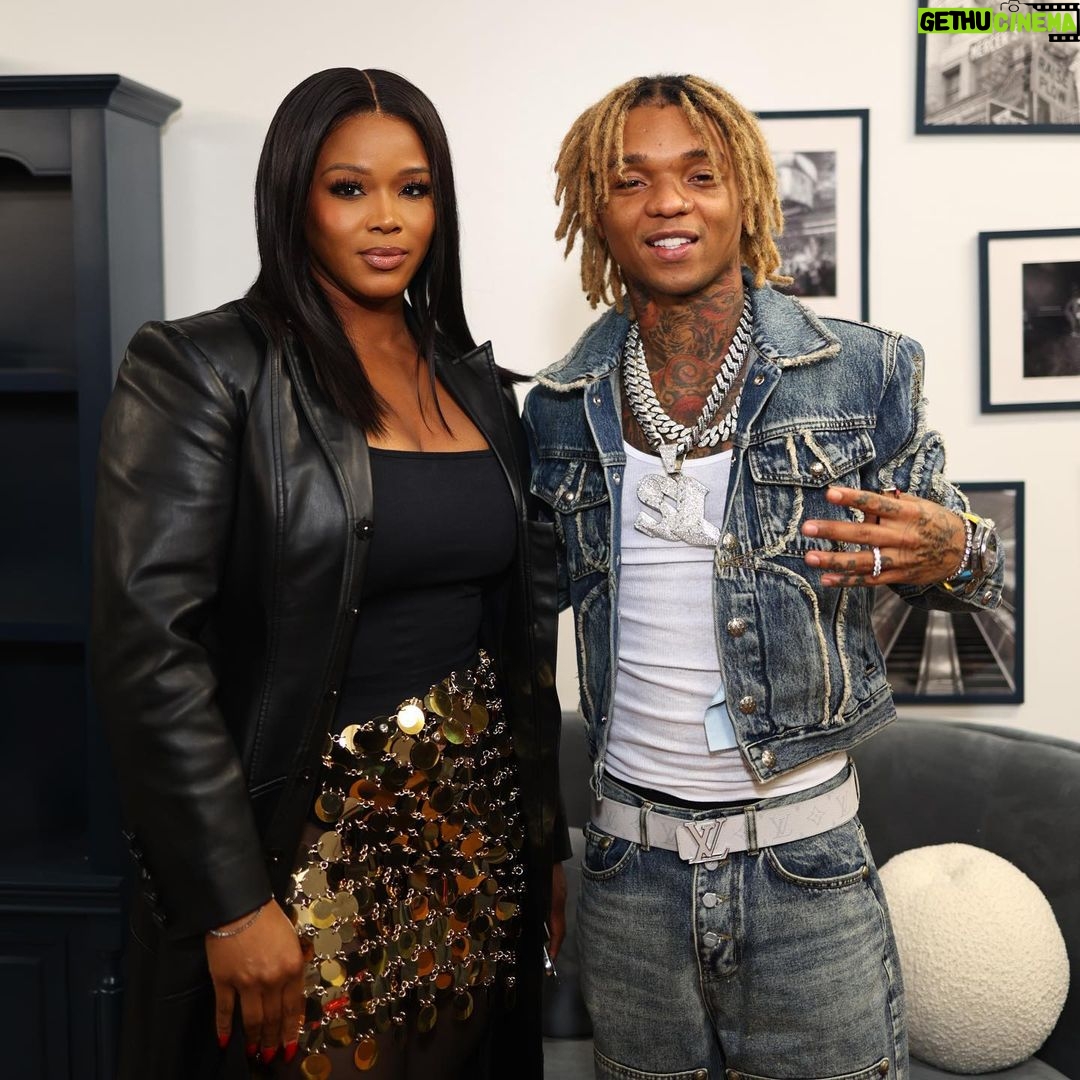 Claire Sulmers Instagram - @fashionbombdaily CEO @clairesulmers posed with @swaelee at @aliexpressus ‘s singles day event wearing @rabanne , while #swaelee rocked denim from @thug.life.clothing . Singles’ Day (11.11), is the biggest shopping festival in the world and AliExpress’ biggest sales of the year; shoppers can enjoy up to 50% off + spend & save deals + promo codes on millions of products. Do you shop at #aliexpress ? Let us know below and catch the recap on FashionBombDaily.com! The AliExpress Singles’ Day Shopping Pop Up is open daily from 12-9pm at 69 Mercer Street in Soho from 11/9-11/12. 📸 @dayhunch #clairesulmers #swaeleefbd #thebomblife #aliexpresssinglesday