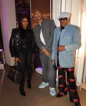 Claire Sulmers Instagram - About last night..
@fashionbombdaily was on the scene for the @balmain store opening at @shopphippsplaza . The party was also a celebration of #balmain ‘s collaboration with @ant.kai , the creative mind behind their futuristic sneakers (which you can now customize to suit your style).
For the occasion, I wore @maisonalaia and a #balmainblazer of course !
Stay tuned for a full recap on TheBombLife.com and FashionBombDaily.com💣
Email book@clairesulmers.com to have #fashionbombdaily cover your next event! 
Makeup: @mzjazz_thegreatest 
Hair: @thehairprofessorant using @iloveindique 
📸 @drewvisions #thebomblife #atlanta #atlantashopping #atlantaphotographer #atlantanights #phippsplaza #balmainarmy