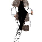 Claire Sulmers Instagram - Thank you @colorinpretty and @nicolahaggins for these 💣 illustrations, I love them! Swipe to see the inspo and the original pic by @sylvanusedi_photo Coat: @istylebysonia Jumpsuit: @sergiohudson Boots : @moonboot #colorinpretty #thebomblife #fashionillustration #alaska #anchoragealaska #moonboot #sergiohudson #blackinfluencers #blackinfashion #sergiohudson Anchorage, Alaska