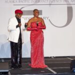 Claire Sulmers Instagram – Over the weekend, @fashionbombdaily touched down in #Alaska to cover the #redcarpet of @tracey_parrish_insurance_lady ‘s 25th anniversary celebration of her company @apiainsurance ! The soirée was action packed, and included several performances including poetry by @dasha_kellham , giveaways by @yvettecrocker_artist , music by @graceweber , comedy by @kellykellz_22 , and looks from @alaskafurgalleryanchorage , modeled by @silverfoxsquad ! @imdrcah and I closed the night by awarding one of the guests with a cash prize for #bestdressed ! It was a fab time, and I loved to see how people get down in the Last Frontier! For the night, I wore a @valdrinsahiti gown and gloves from @tsmgofashionrental , and later slipped on a cape from @thefurandleathercentre ! Thx to @zerinaakers and @baldwinwearsblack for helping me look and feel glam in #Alaska ! Stay tuned for more pix + a write up on FashionBombDaily.com and TheBombLife.com.
To have #fashionbombdaily cover your event, e-mail book@clairesulmers.com. What do you think? 
Makeup: @aderaseuoc 
📸 : @sylvanusedi_photo 
#clairesulmers #thebomblife #alaskaphotography #alaskaadventure #alaskaliving #alaskalove #traceyparrish #clairesulmers #apiainsurance #tsmgofashionrental Anchorage, Alaska
