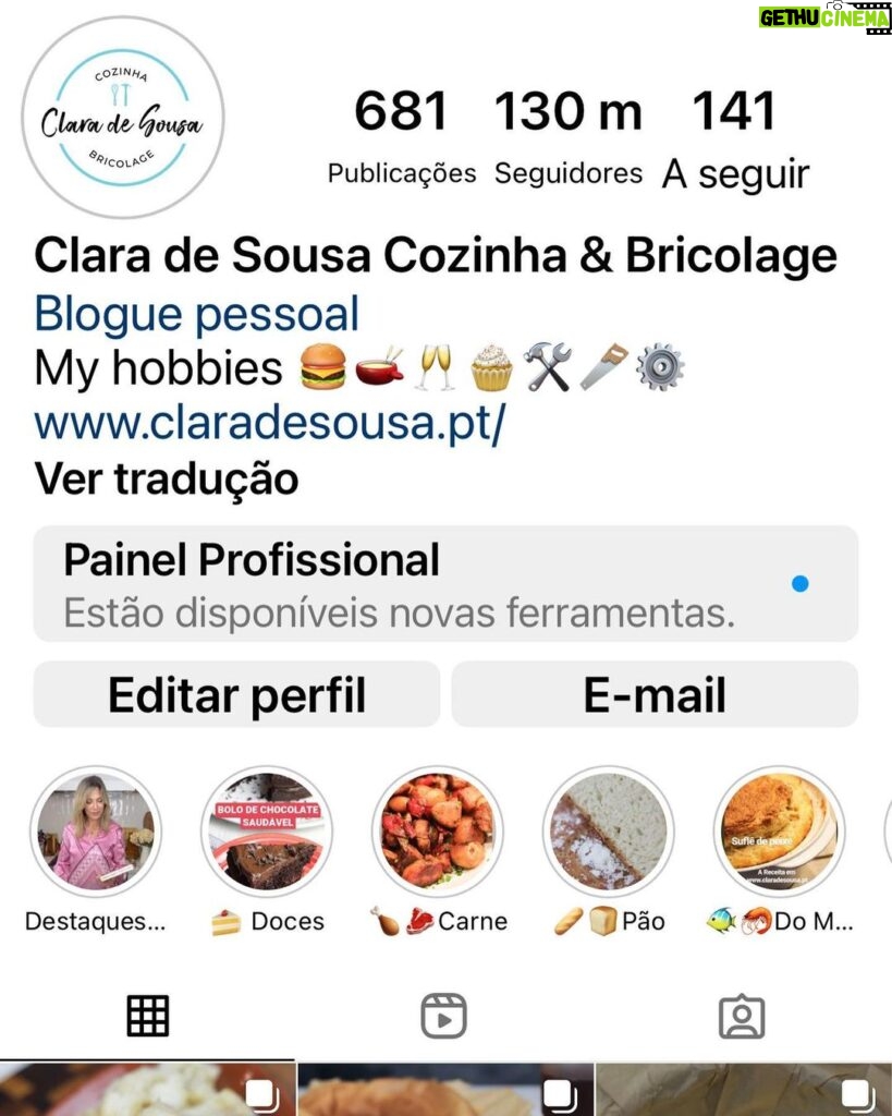 Clara de Sousa Instagram - Conta @claradesousa_cozinha_bricolage recuperada. Sem perder conteúdos nem seguidores. Sem pagar nada aos hackers que exigiam 💵. Está tudo de novo a 100%. Obrigada pelo apoio! #contarecuperada