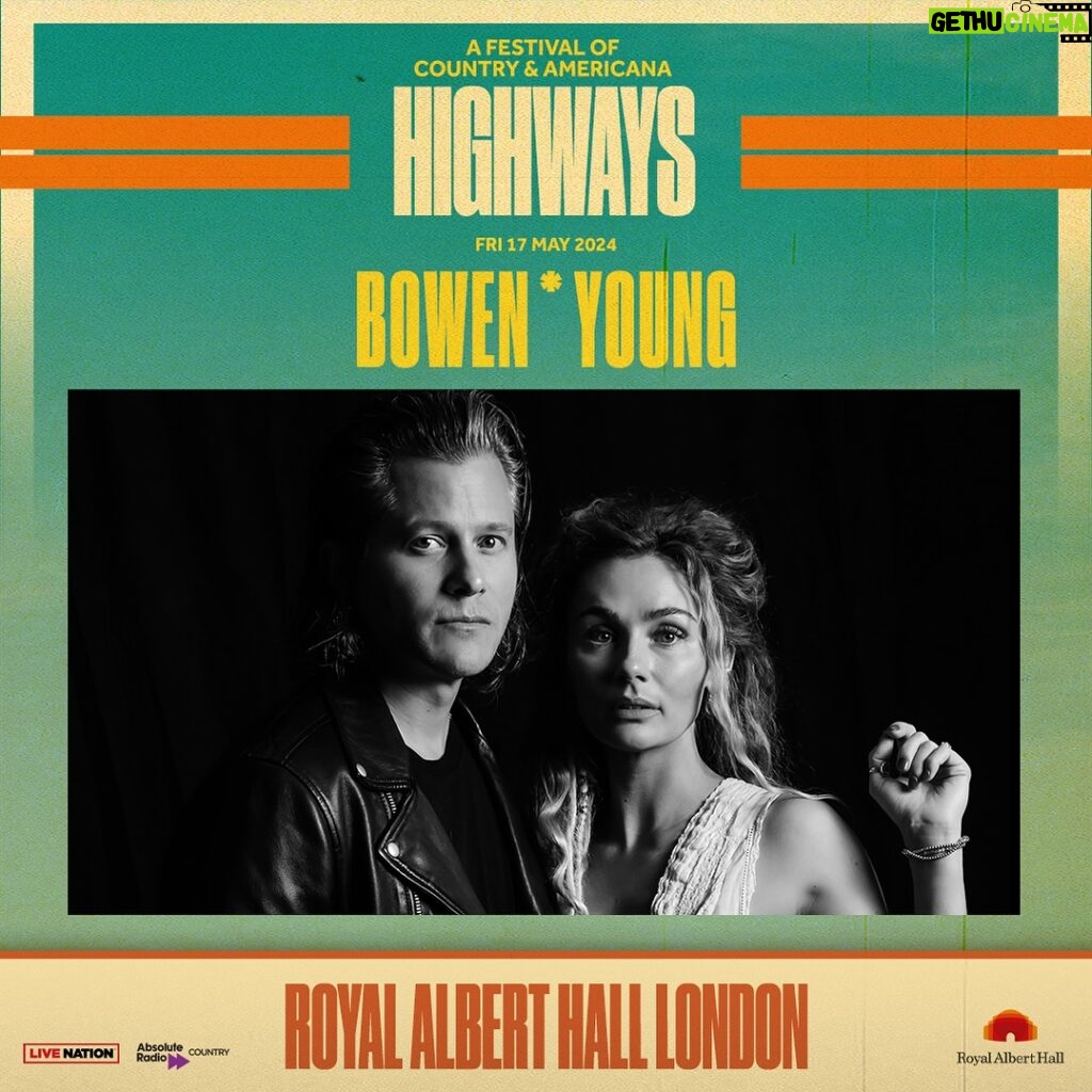 Clare Bowen Instagram - ❤️UK!❤️ We are STOKED to announce that we’ll be playing @highwaysfest at London’s historic @royalalberthall on Friday May 17, 2024 along with @thecadillac3 , @shanesmithmusic and @tusreymusic! We can’t wait! See you on the main stage! Grab your tickets in the #LNpresale this Thursday, Dec 7! 🤍✨ #americana #countrymusic #bowenyoung #clarebowen #brandonrobertyoung #royalalberthall #livenation #absoluteradiocountry #highwaysfestival #tannerusrey #thecadillac3 #shanesmith #nashville #london Royal Albert Hall