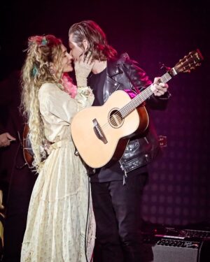 Clare Bowen Instagram - Happy anniversary baby. You’re the best thing that ever happened to me. 🤍

📷 @christiegoodwin 💕

#love #weddinganniversary #clarebowen #brandonrobertyoung #bowenyoung #foreverbowenyoung #takamine #nashvillereuniontour #nashville #magnoliapearl #allsaints #bestfriends