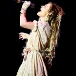 Clare Bowen Instagram - My best impression of all the animals when we got home last night.. 🐺📯✨ Thank you to everyone who made the #NashvilleReunionTour so magical. We miss you all already and will be sure to do something about it shortly. ♥️✨ 📷 @christiegoodwin 👗 @magnoliapearlclothing #clarebowen #bowenyoung #magnoliapearl #nashvillereuniontour #nashville #howler #iwailmyheadoffthereforeiam Eventim Apollo