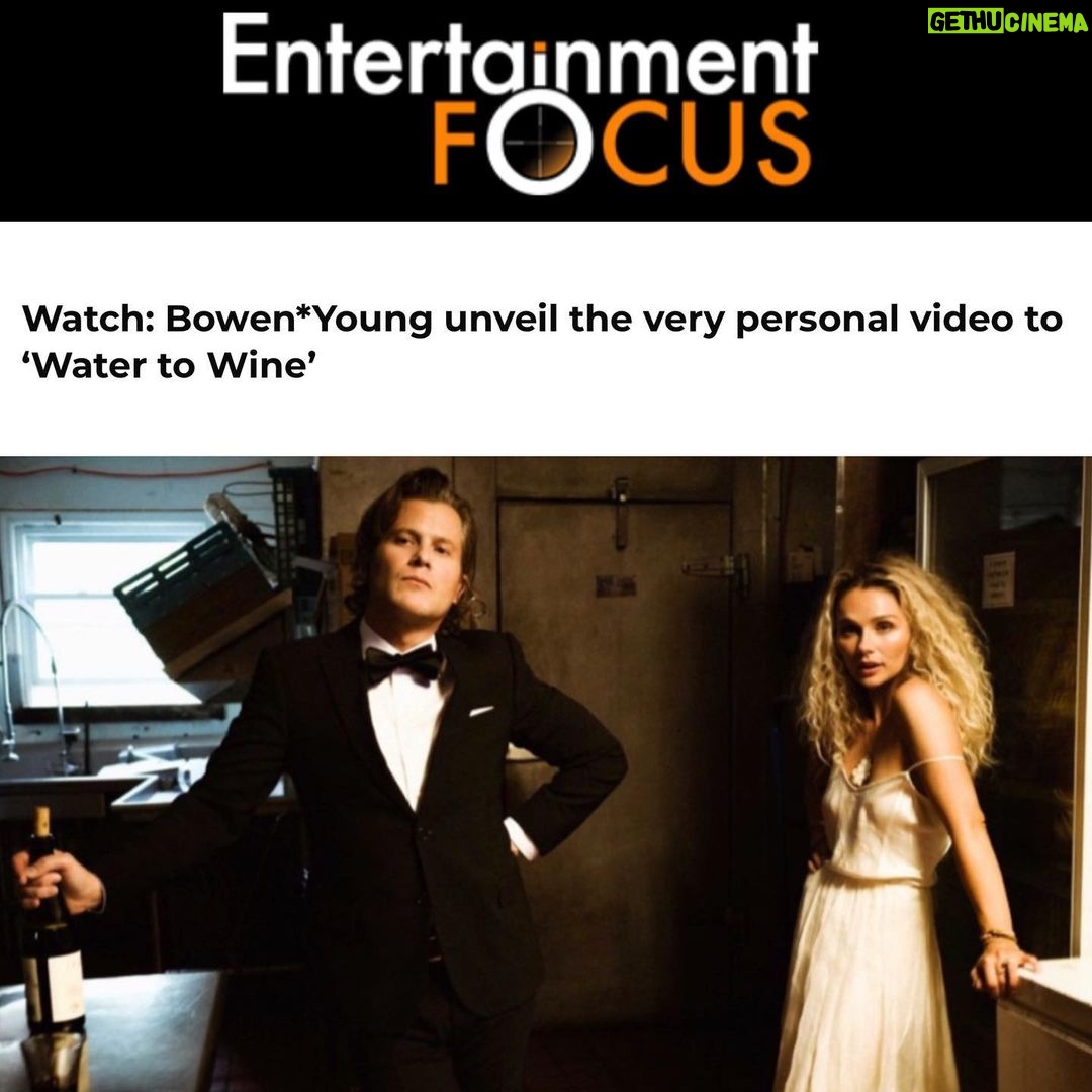 Clare Bowen Instagram - Thank you Entertainment Focus for featuring the official video for WATER TO WINE! π·β¨ Click on the link in our bio to watch! π©΅β¨ #watertowine #bowenyoung #entertainmentfocus #premier #misicvideo #americanamusic Nashville, Tennessee