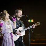 Clare Bowen Instagram - We love you London! 🌈🥰✨ Let’s rock it out again TONIGHT! 🩵✨ 📷 @christiegoodwin #NashvilleReunionTour #nashville #americana #tourlife #ukyour #clarebowen #london Eventim Apollo