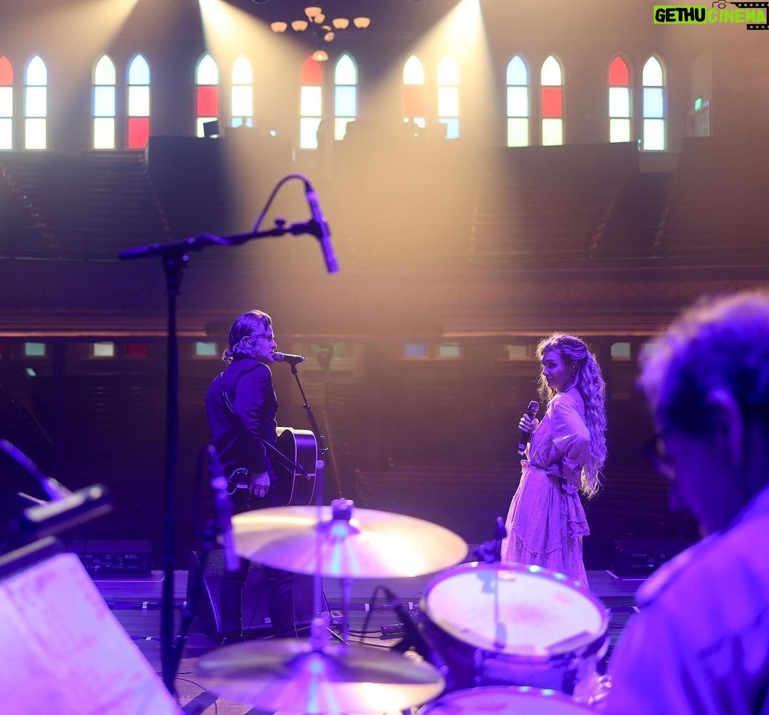 Clare Bowen Instagram - BOWEN * YOUNG at the Mother Church with the #NashvilleReunionTour. Thank you for the most magical evening, and for being such an unforgettable audience. ♥️ We love you. More to come.. 🖤⭐️🤍✨ 📷 @catherinepowell + @timothyjamesbowen #nashville #rymanauditorium #americana #country #bowenyoung #clarebowen #tbt #throwbackthursday #tourlife #bts #acousticguitar #shure #allsaints #takamine Ryman Auditorium
