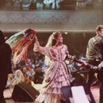 Clare Bowen Instagram - @magnoliapearlclothing was made to be danced in. 🤍 Thank you, @magnoliapearl for your beautiful creations. ✩₊˚.⋆☾⋆⁺₊✧✮ ⋆ ˚｡𖦹 ⋆｡°✩ 📷 @timothyjamesbowen #NashvilleReunionTour #magnoliapearl #spin #dance #jump #tambourine #clarebowen #bowenyoung #rymanauditorium #nashville #joy #silk #cotton #iwhipmyeverythingbackandforth Ryman Auditorium