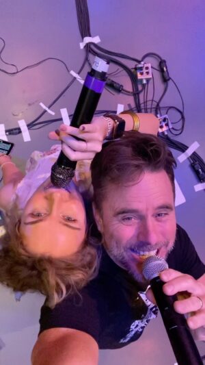 Clare Bowen Instagram - If rehearsals for the #NashvilleReunionTour have reminded us anything, it’s that it’s always work and no play with us and we never have any fun at all. We start in Chicago on Saturday night and there are still some tickets to a couple of our super serious shows at the LINKS IN OUR PROFILES. 😜 #handtohold #rehearsals