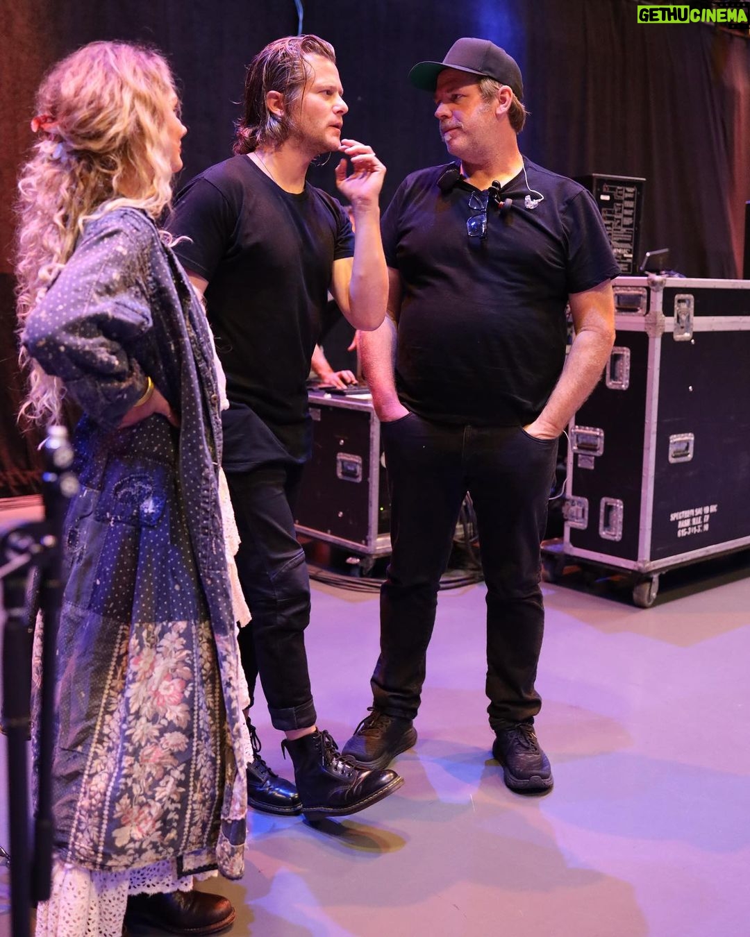 Clare Bowen Instagram - Wicked fun rehearsals for the #NashvilleReunionTour in the bag.. @anzieblue for @americanafest tomorrow night.. and then it’s on to the @rosemonttheatre, Chicago.. we ready.. you ready? ♥️✨ 📷 @timothyjamesbowen 🧥 @magnoliapearlclothing #nashvilleabc #nashvillecmt #magnoliapearl #rehearsal #bts #countrymusic #americana #bandsbacktogether #clarebowen #bowenyoung #brandonrobertyoung #nashville Grand Ole Opry
