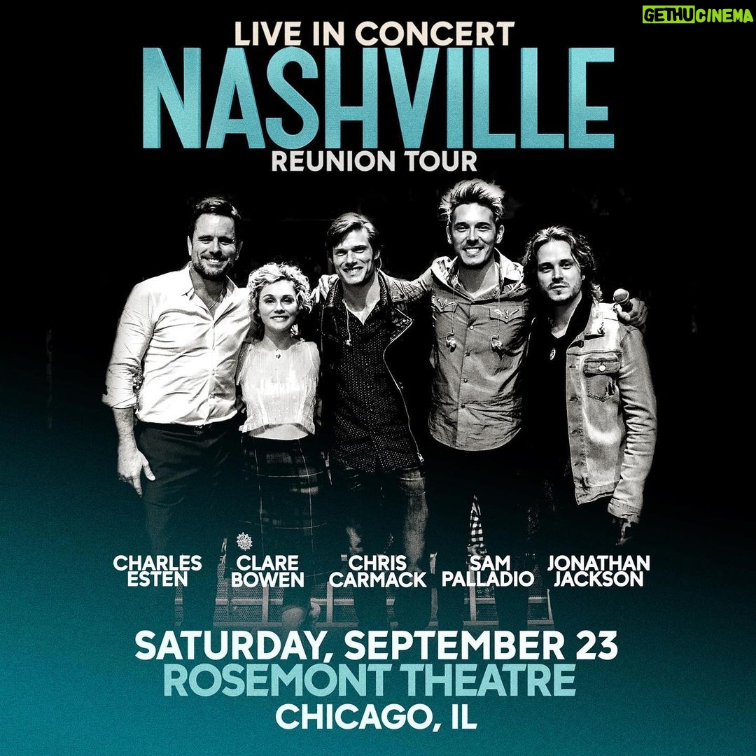 Clare Bowen Instagram - Tickets: Selling out. Party: Imminent. 🎈✨ We are just a few weeks away from kicking off the #NashvilleReunionTour in Chicago and Nashville, before we hop over to the UK. We can’t wait to see all of you, so grab your tickets before they’re gone! 🎉✨ nashvillereuniontour.com #nashville #bowenyoung #chicago #americana #party #clarebowen #tour #jonathanjackson #ryman #brandonrobertyoung #charlesesten #sampalladio #nashvilleabc #nashvillecmt #chriscarmack #countrymusic Nashville, Tennessee