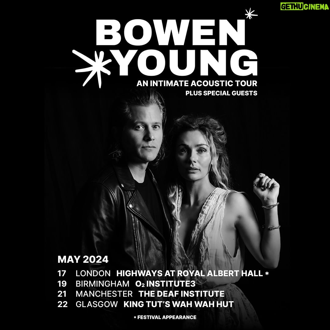 Clare Bowen Instagram - ♥️LONDON♥️BIRMINGHAM♥️MANCHESTER♥️GLASGOW♥️ We are wicked excited to be rocketing back across the pond to you this May, with brand new music out, and more exciting announcements on the way! 💥 We just had the most magical time playing our intimate, acoustic show across Australia - so we thought we’d bring it to you! 🔮✨ Come join us, and some special guests, for a night of acoustic music, storytelling and all the good vibes. 🩵 We can’t wait to see you - we’ve got some catching up to do since the #nashvillereuniontour 🥰 O2 presale begins TOMORROW at 10am (GMT), @livenation presale Thursday, and general ticketing onsale this Friday. Don’t miss out. ♥️ Link in bio. Big love, BOWEN * YOUNG #countrymusic #altcountry #cinematicamericana #americana #bowenyoung #love #livemusic #clarebowen #brandonrobertyoung #nashville #acousticmusic #magnoliapearl #allsaints Nashville, Tennessee