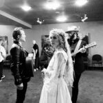 Clare Bowen Instagram - @carolsbycandlelight_aus rehearsal day behind the scenes chaos series. Also the day @brandonrobertyoung became best friends with the illustrious @themarciahines, and we deduced that @pattinewtonofficial came off the same (very limited edition) height production line as @dollyparton. 👯‍♀️✨ Thank you @harlowlovesdaisyofficial for Clare’s gorgeous rehearsal day ballgown! Nothing like a hand restored century old silk skirt to make a three hundred year old faerie feel extra everything.. ♥️🕯️✨ #carolsbycandlelight #visionaustralia #rehearsal #bts #harlowlovesdaisy #magnoliapearl #timothyjamesbowen #pattinewton #marciahines #clarebowen #brandonrobertyoung #bowenyoung #melbourne #nashville #chaos #allsaints #americana #countrymusic #christmas Sidney Myer Music Bowl