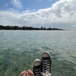 Clare Bowen Instagram - Hello, Australia. 🩵 It’s really, really, REALLY bloody good to be back. 🌊💕✨ #minnamurra #australia #nashville #bowenyoung #clarebowen #brandonrobertyoung #holiday #ocean #river #magnoliapearl #love #home #americana #countrymusic Minnamurra River