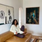 Clark Backo Instagram - It is Pride Month so I want to circle back to this very special piece by Kennedi Carter that I came across thanks to the wonderful Cierra Britton Gallery, which just so happens to be Queer Black Woman-owned!!!!! This piece makes my heart flutter and feel safe and loved every time I see it.